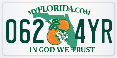 FL license plate 0624YR