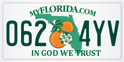 FL license plate 0624YV