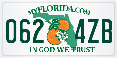 FL license plate 0624ZB