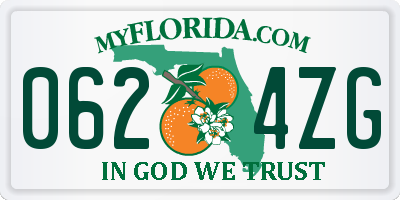 FL license plate 0624ZG