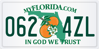 FL license plate 0624ZL