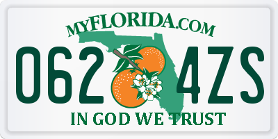 FL license plate 0624ZS