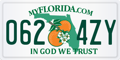 FL license plate 0624ZY