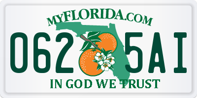 FL license plate 0625AI