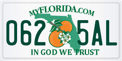FL license plate 0625AL