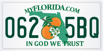 FL license plate 0625BQ