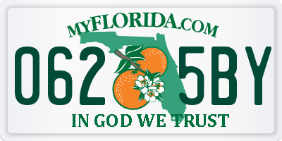 FL license plate 0625BY