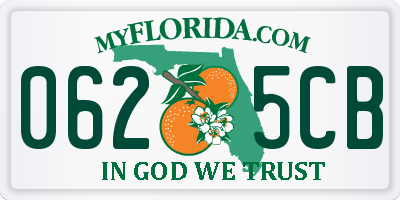 FL license plate 0625CB