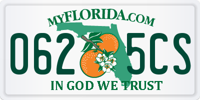 FL license plate 0625CS