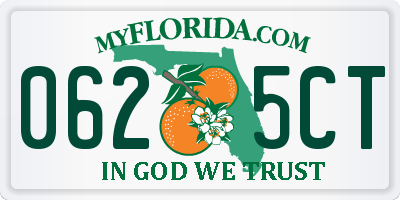 FL license plate 0625CT