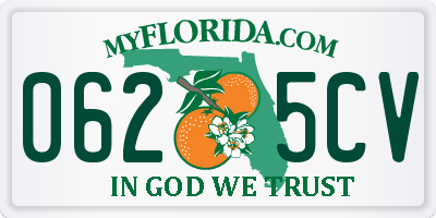 FL license plate 0625CV