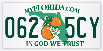 FL license plate 0625CY