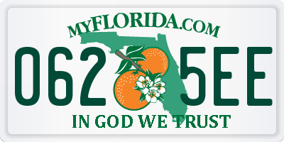 FL license plate 0625EE