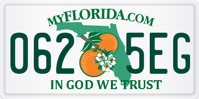 FL license plate 0625EG