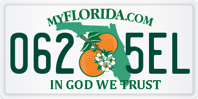 FL license plate 0625EL