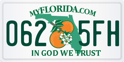 FL license plate 0625FH