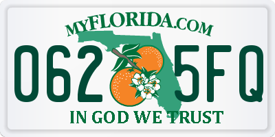 FL license plate 0625FQ