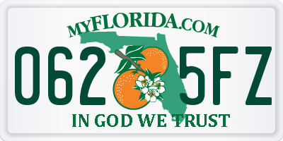 FL license plate 0625FZ