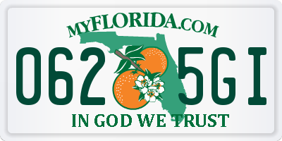 FL license plate 0625GI