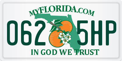 FL license plate 0625HP
