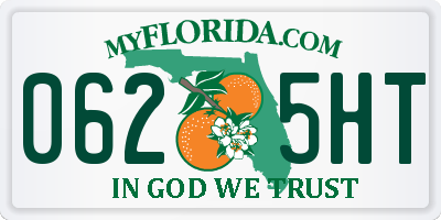 FL license plate 0625HT
