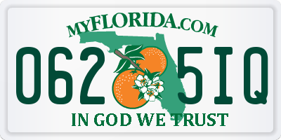 FL license plate 0625IQ