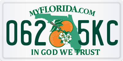 FL license plate 0625KC
