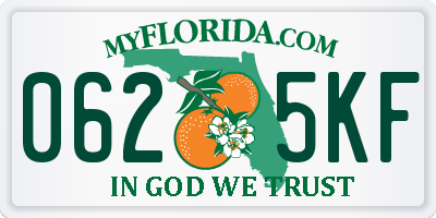 FL license plate 0625KF
