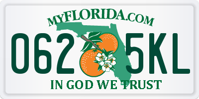 FL license plate 0625KL