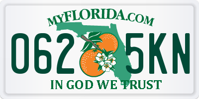 FL license plate 0625KN