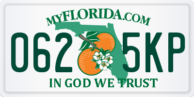 FL license plate 0625KP