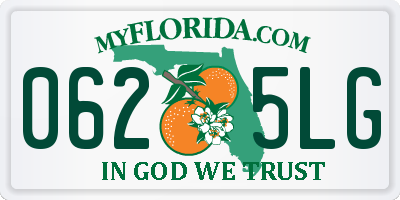 FL license plate 0625LG