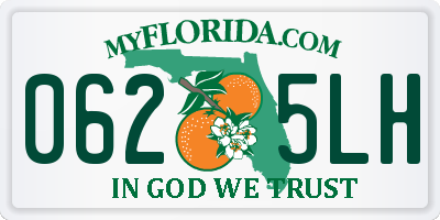 FL license plate 0625LH