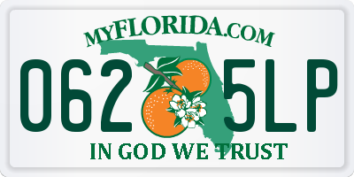 FL license plate 0625LP