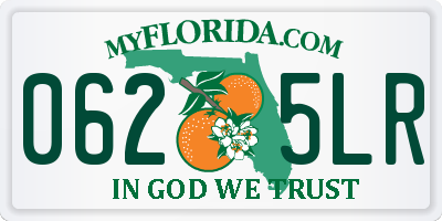 FL license plate 0625LR