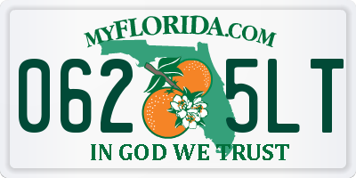 FL license plate 0625LT