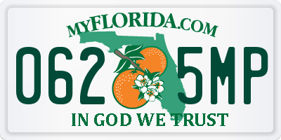 FL license plate 0625MP