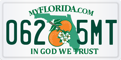 FL license plate 0625MT