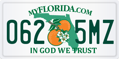 FL license plate 0625MZ