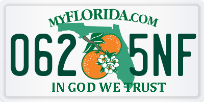 FL license plate 0625NF