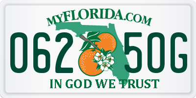 FL license plate 0625OG