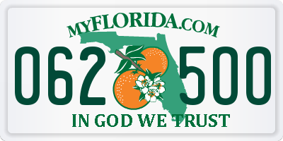 FL license plate 0625OO