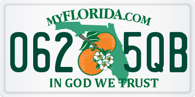 FL license plate 0625QB