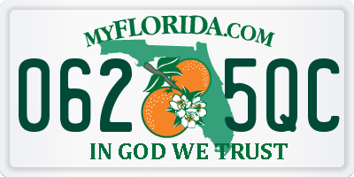 FL license plate 0625QC