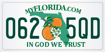 FL license plate 0625QD