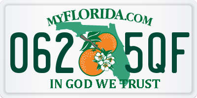 FL license plate 0625QF