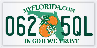 FL license plate 0625QL