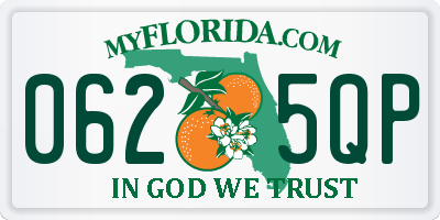FL license plate 0625QP