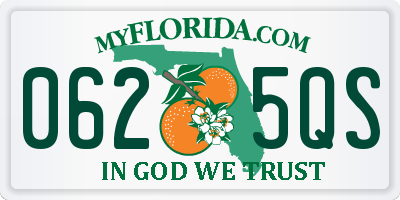 FL license plate 0625QS