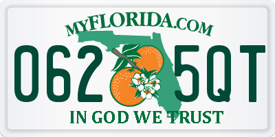 FL license plate 0625QT
